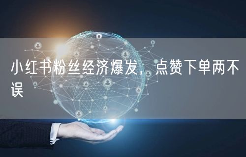 小红书粉丝经济爆发，点赞下单两不误